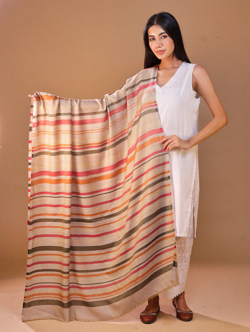 Women's Jamawar Wool Shawl